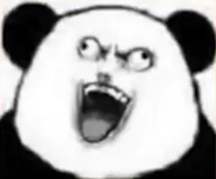 ảnh meme gấu trúc điên