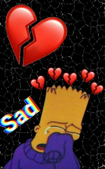 ảnh nền sab hoạt hình buồn khóc