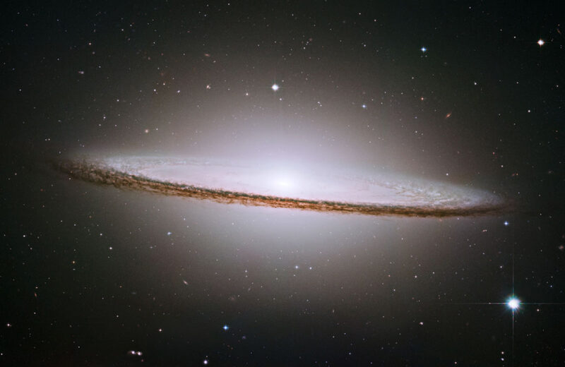 Hubble mosaic of the majestic Sombrero Galaxy