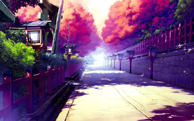 background anime con đường
