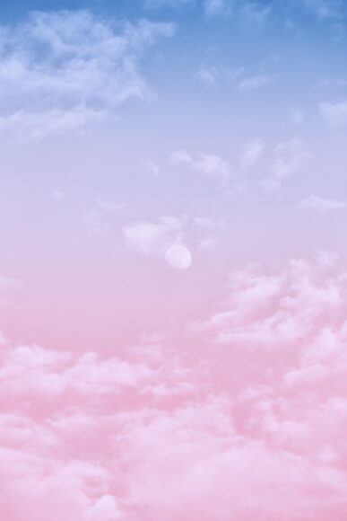 background bầu trời mây và trăng