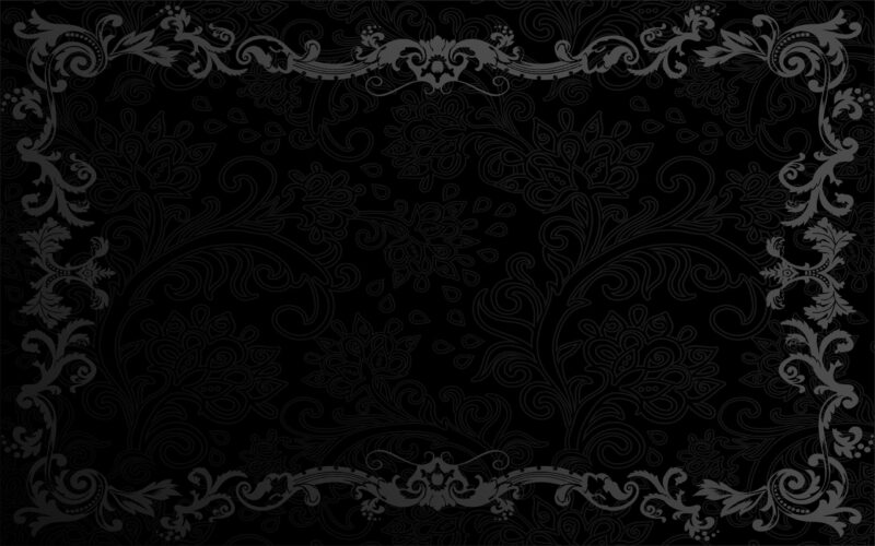 background black viền hoa