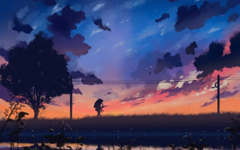 background buồn anime