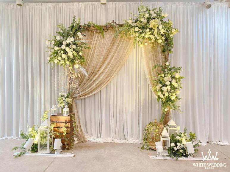 cổng hoa cưới đẹp sáng tạo