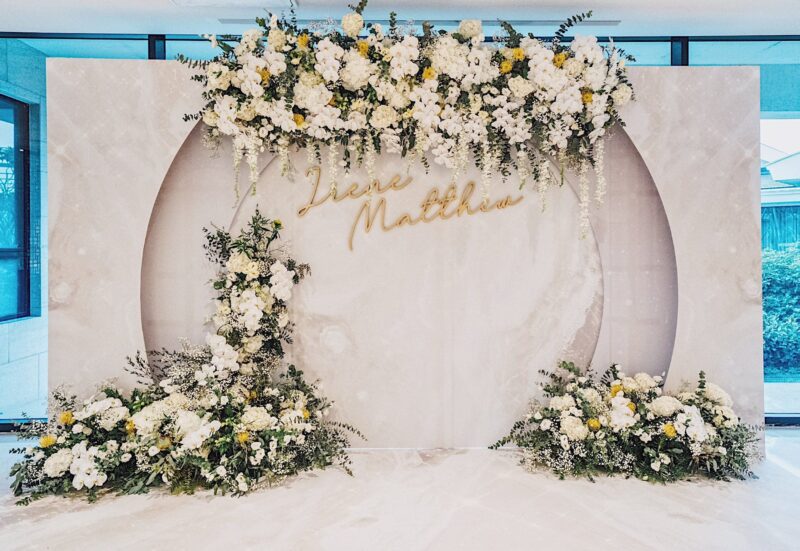 cổng hoa cưới đẹp trang nhã