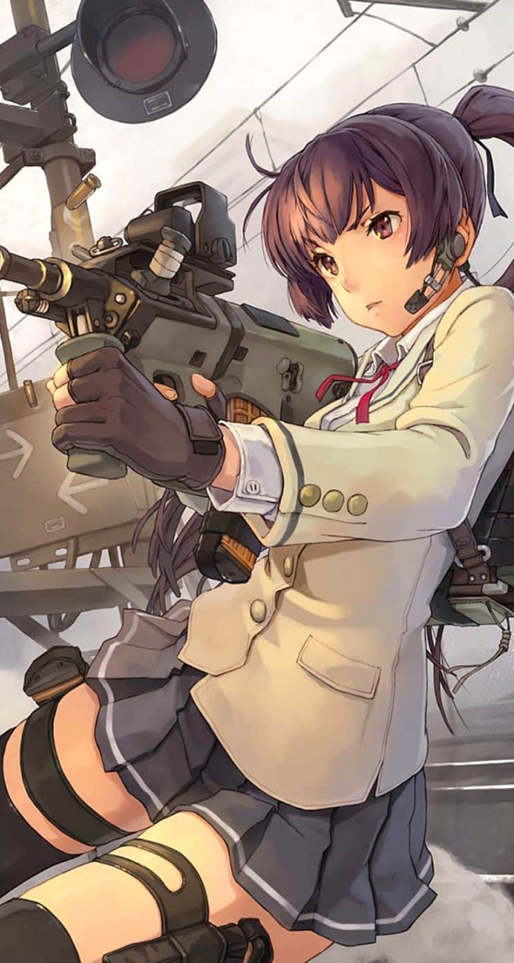 Hình ảnh anime nữ cầm súng cool ngầu nhất PHÒNG GIÁO DỤC HUYỆN CÔN CÔNG