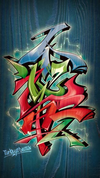 hình Graffiti ấn tượng