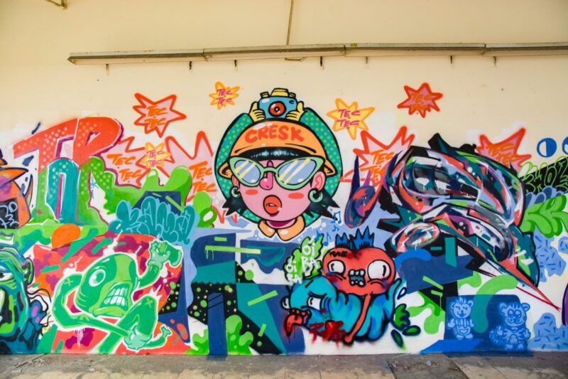 hình Graffiti rực rỡ