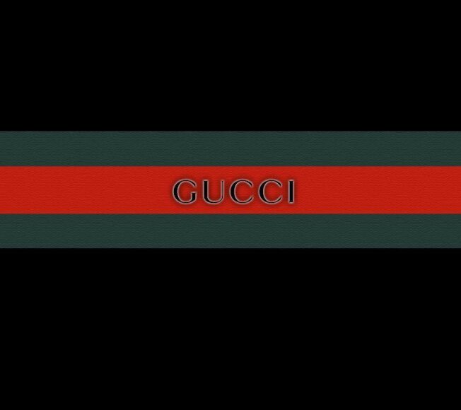 hình Gucci nền đen phong cách