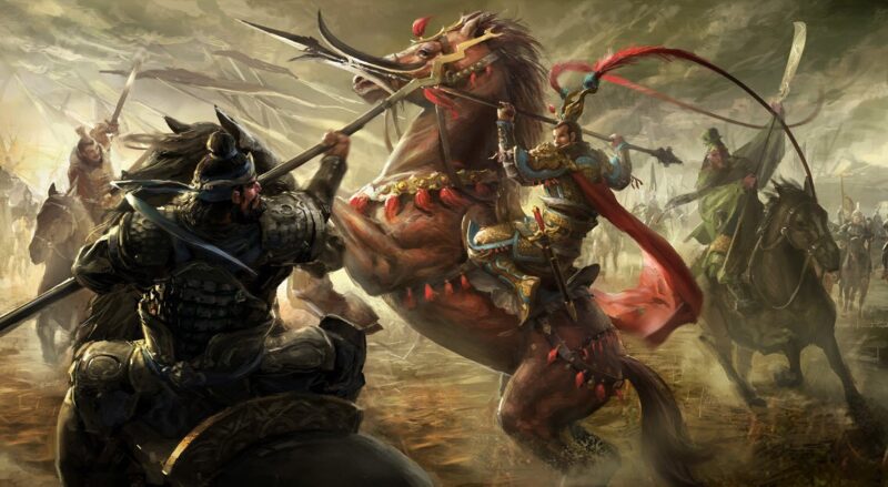 hình Quan Vũ - Quan Vân Trường chiến đấu