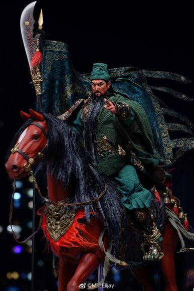 hình Quan Vũ - Quan Vân Trường cưỡi ngựa