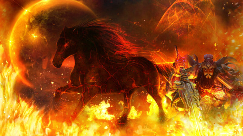 hình Quan Vũ - Quan Vân Trường trong biển lửa