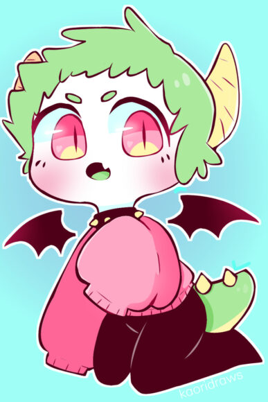 hình Rồng con chibi đáng yêu