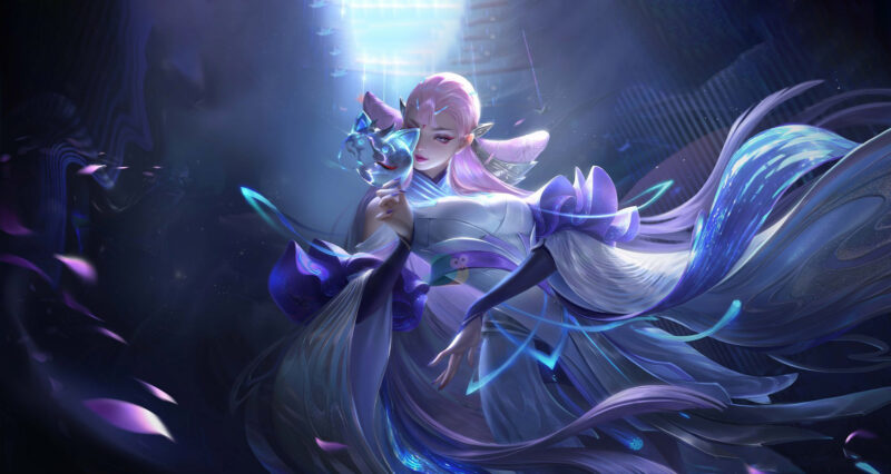 hình ảnh Điêu Thuyền đeo mặt nạ