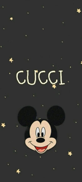 hình ảnh Gucci nền đen chuột mickey