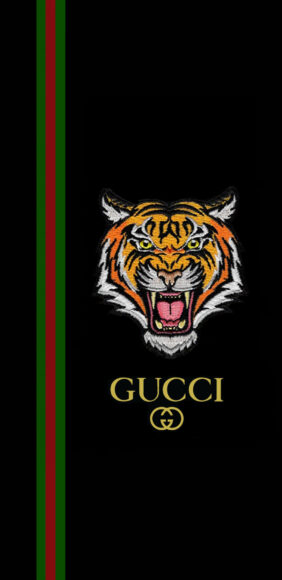 hình ảnh Gucci nền đen con hổ