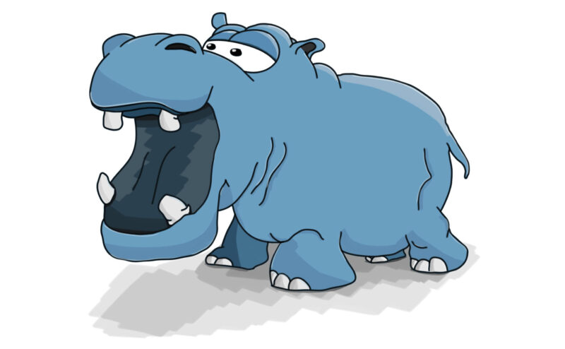 hình ảnh Hà Mã chibi