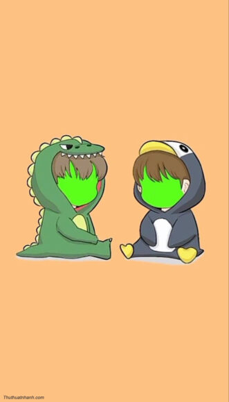 Hình ảnh chibi ghép mặt cho cặp đôi