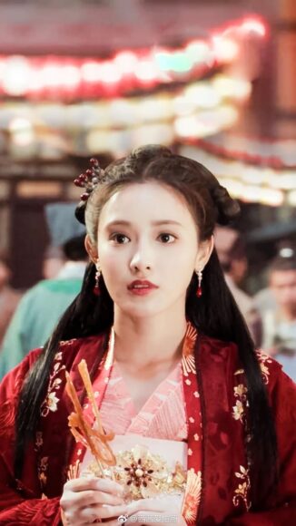 hình ảnh cổ trang Trung Quốc diễn viên bạch tiêu nhiễm