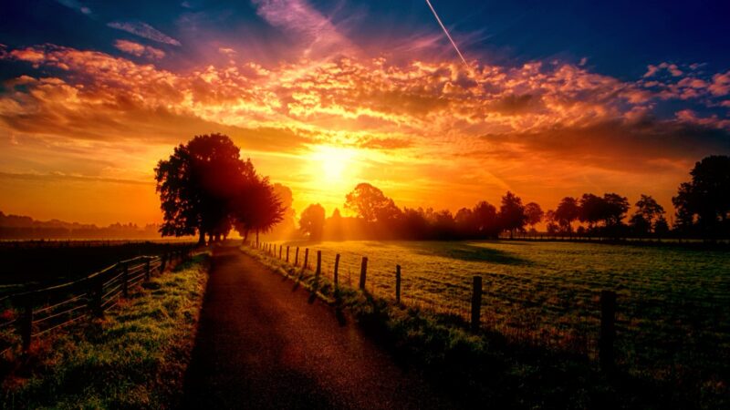 hình ảnh hoàng hôn thơ mộng