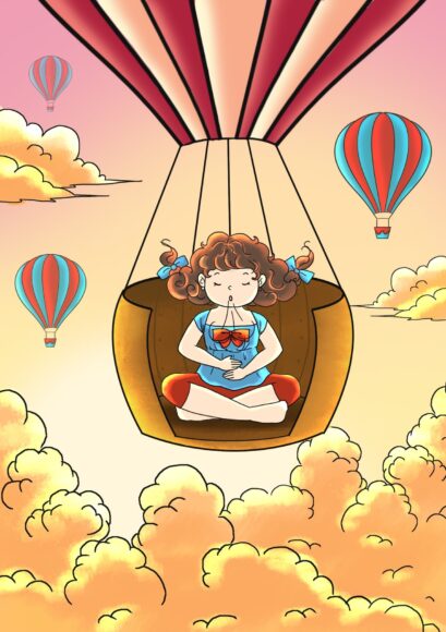 Hình ảnh khinh khí cầu hoạt hình