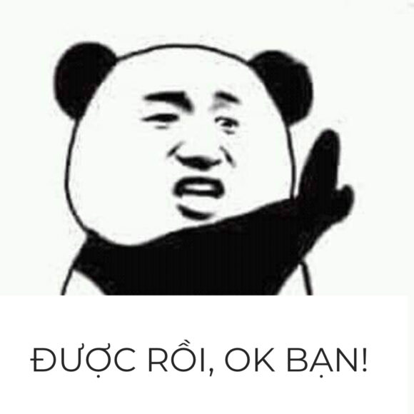 hình ảnh meme gấu trúc ok bạn