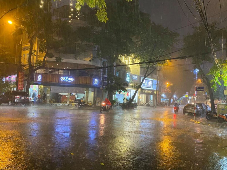 hình ảnh mưa đêm rất to