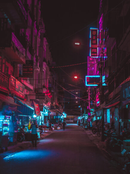 hình ảnh phố đêm lung linh