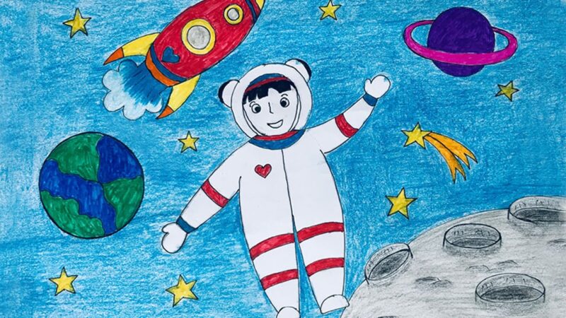 hình ảnh ước mơ phi hành gia