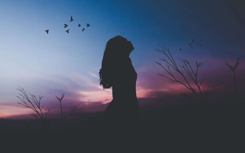 hình chán đời cô đơn