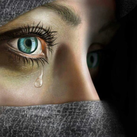 hình đôi mắt buồn đẹp