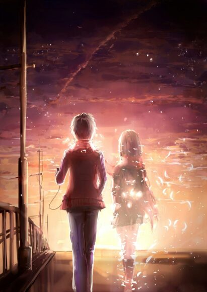 hình kết thúc tình yêu anime