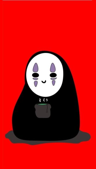 hình ma cute, đấng yêu vô diện uống trà