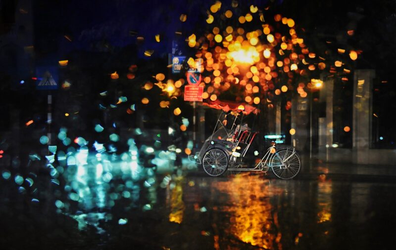 hình mưa đêm lung linh