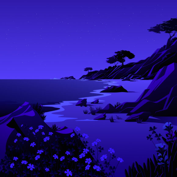 hình nền iOS 14.2 ban đêm