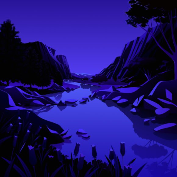 hình nền iOS 14.2 rừng cây