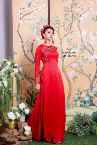 mẫu áo dài cưới cực đep