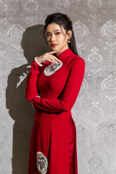 mẫu áo dài cưới đẹp