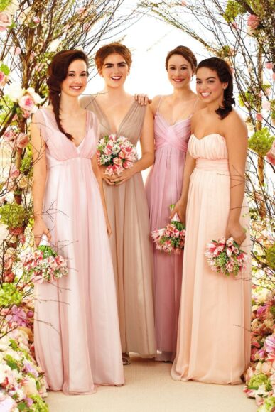 mẫu váy phù dâu đẹp xinh