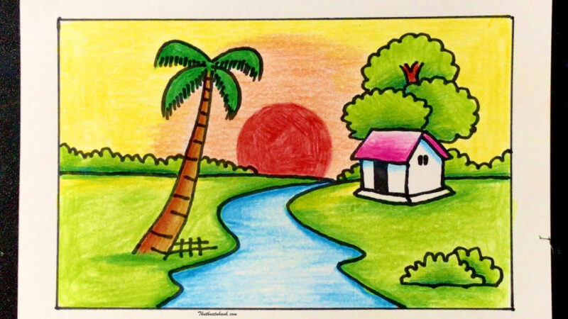 Vẽ tranh đề tài tự chọn, tự do về phong cảnh