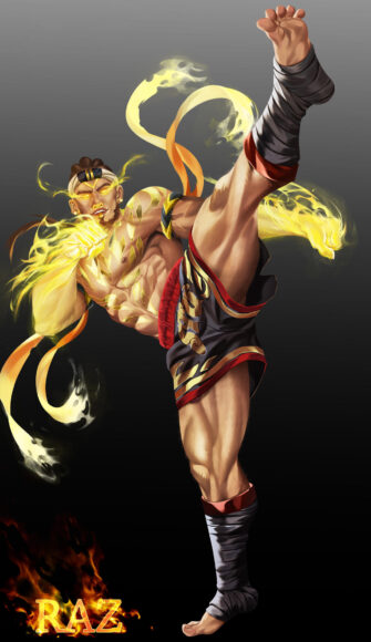 ảnh nền Raz Muay Thái luyện khí công