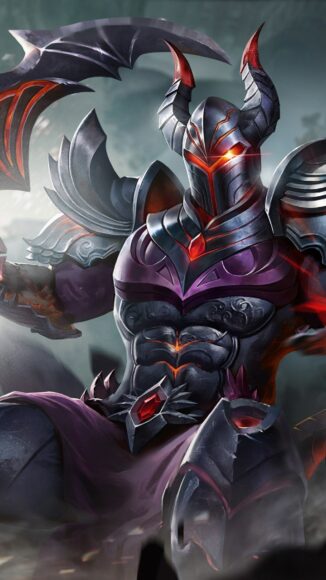 hình Nakroth đế vương đội mũ đầu sói oai vệ