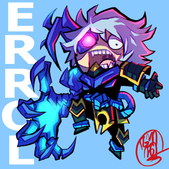 hình ảnh errol tóc ngắn chibi đáng sợ