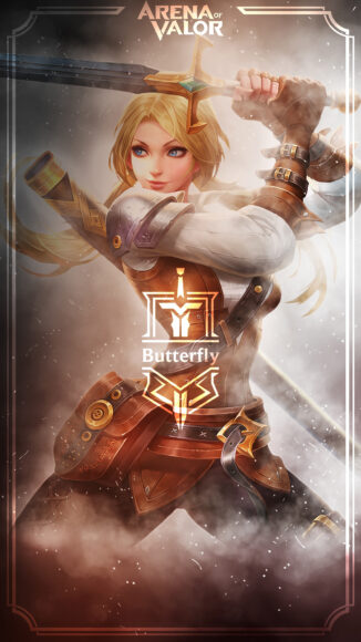 hình Butterfly vung kiếm sức mạnh đẹp nhất