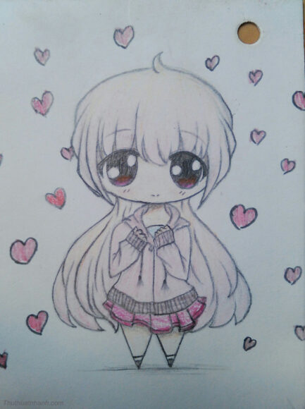 Hình vẽ anime nữ