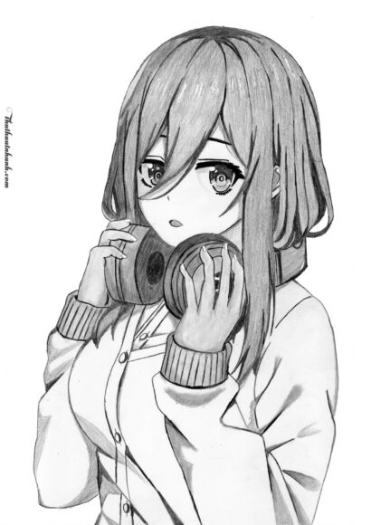 Hình vẽ anime nữ ngầu