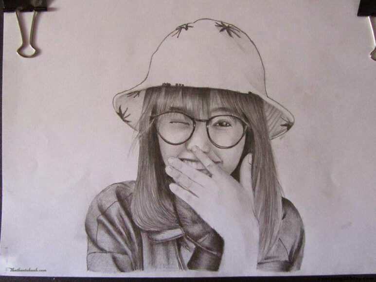 Hình vẽ con người bằng bút chì đẹp