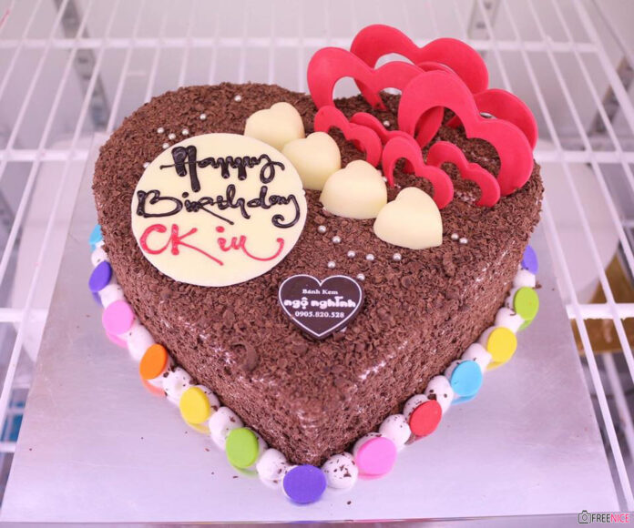 ảnh bánh sinh nhật chồng phủ socola đẹp