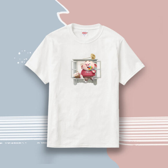 áo thun in hình heo 3d