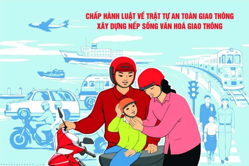 hình ảnh an toàn giao thông đơn giản